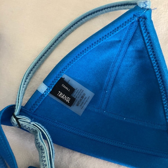 SOLD Blue Triangl bikini - Picture 2 of 4